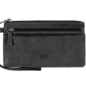 💜MANCINI Black Leather WALLET Bag